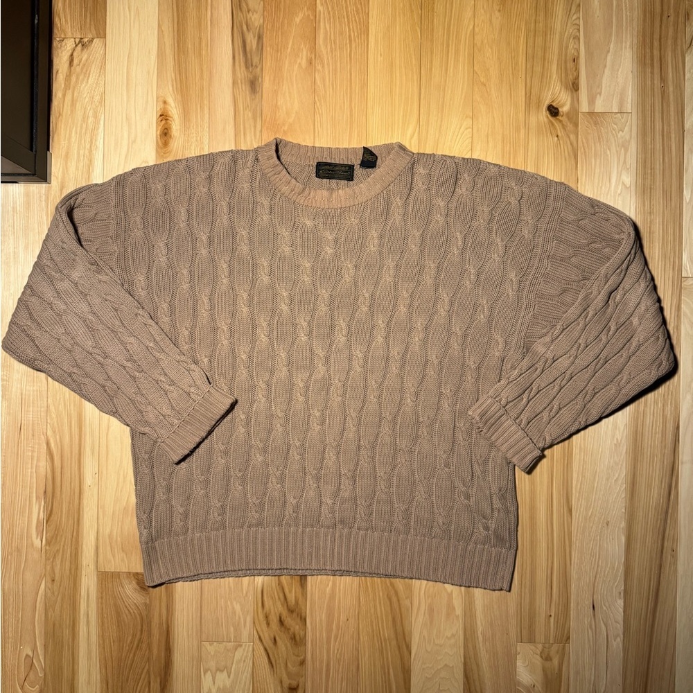 Cable Knit Sweater in Taupe